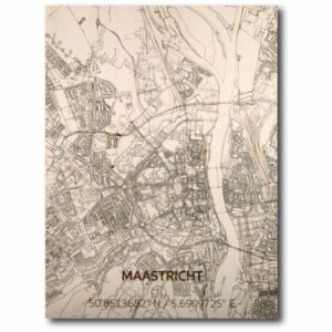 houten citymap maastricht mestreech